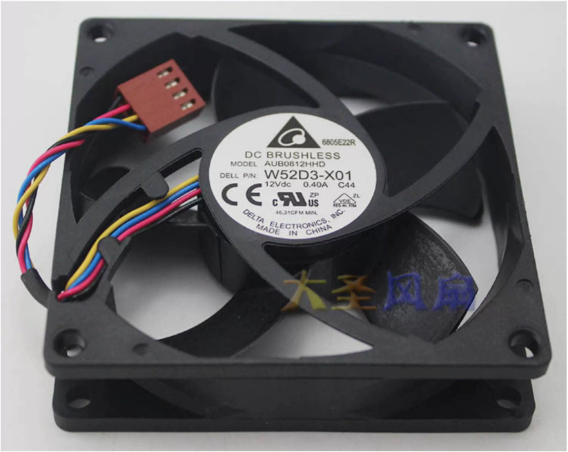 New For Delta 8020 AUB0812HHD 0.40A AFC0812DD Temperature Controlled Cooling Fan