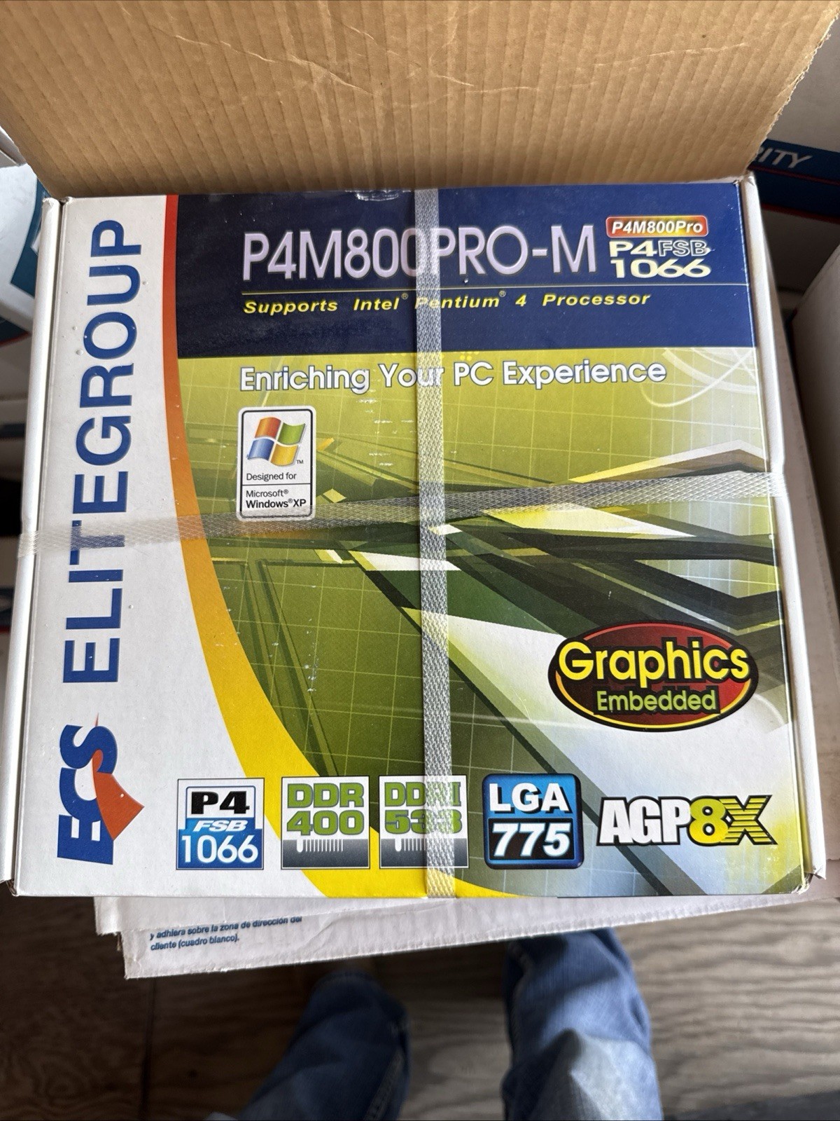 Elitegroup/ECS P4M800PRO-M V 2.0 LGA775 mATX Motherboard Brand New