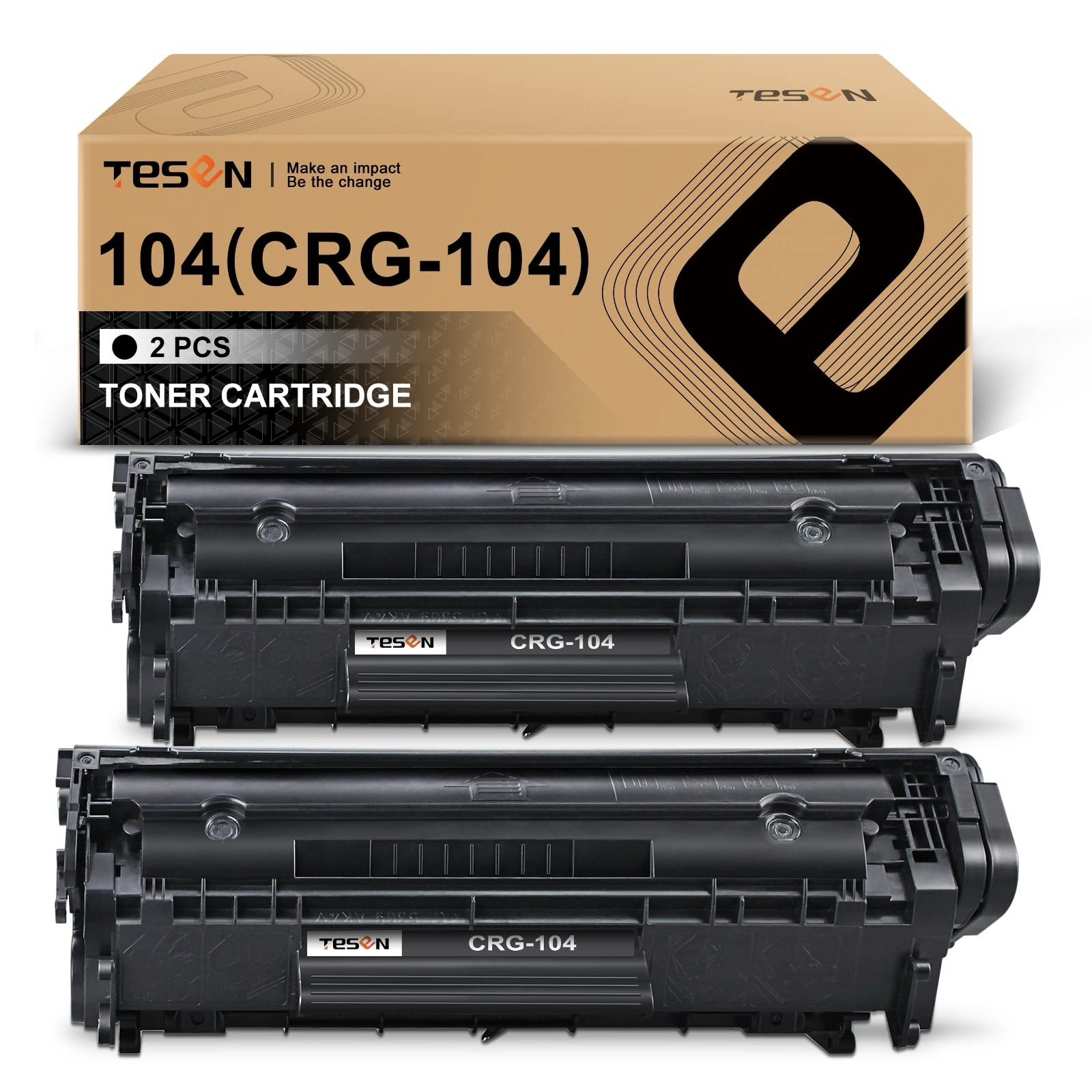 2PK CRG104 FX9 FX10 Toner Cartridge Compatible for Canon imageCLASS D480 Printer