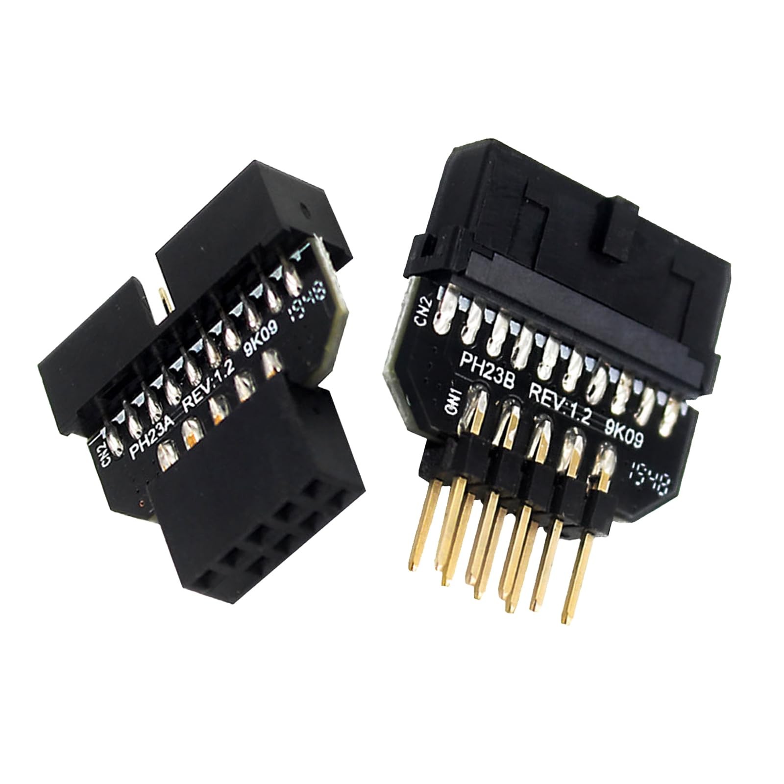2 PCS USB 2.0 9Pin To USB 3.0 20Pin Header Adapter PC Motherboard Connector