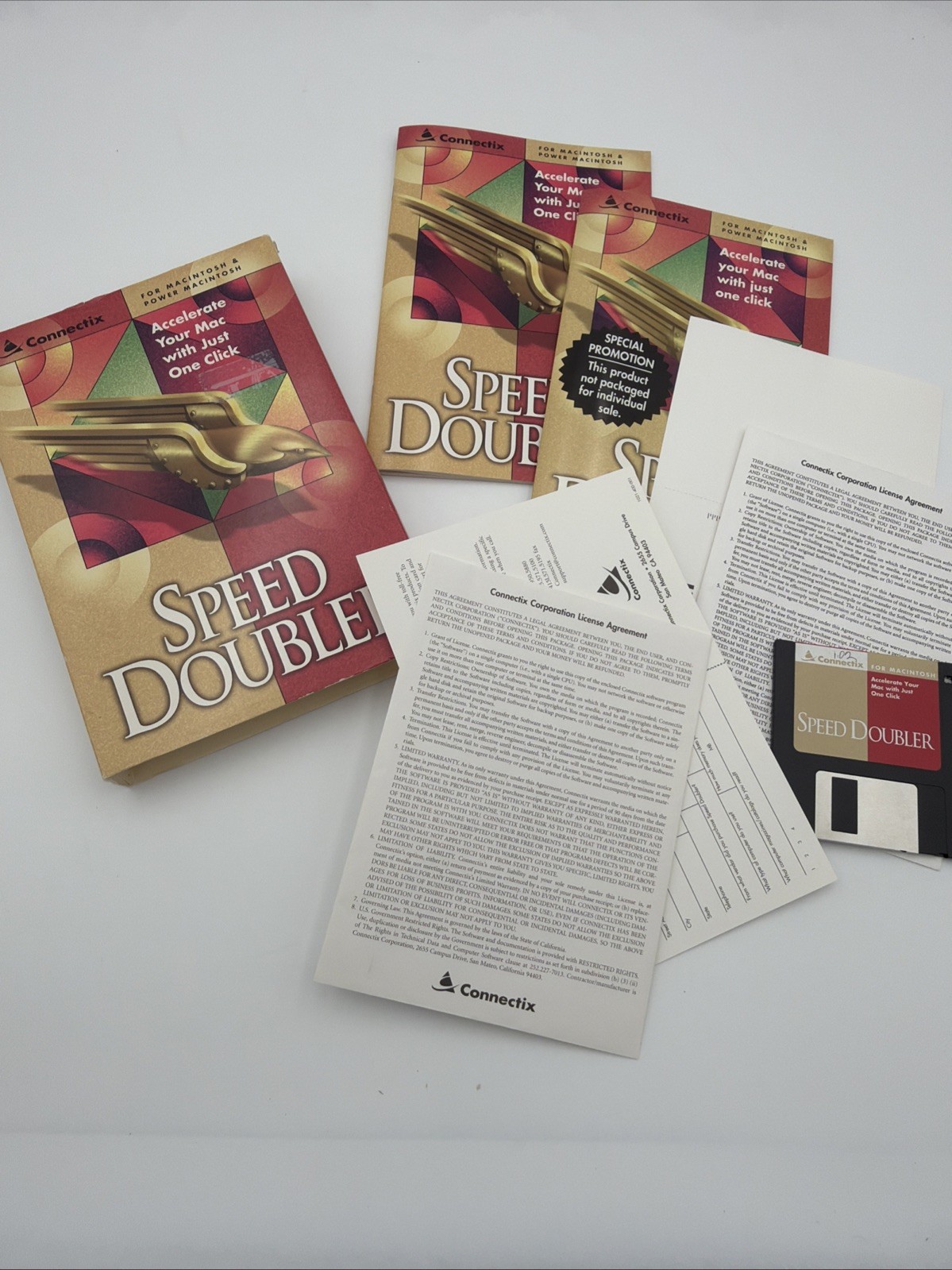 Connectix Speed Doubler Macintosh Complete Tested Working Floppy Manual