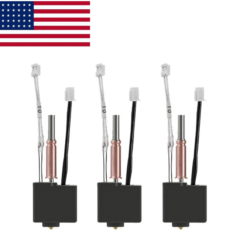 3D Printer For Anycubic Kobra 3 Hotend Kit Extruder 0.4mm Brass Nozzle Parts US
