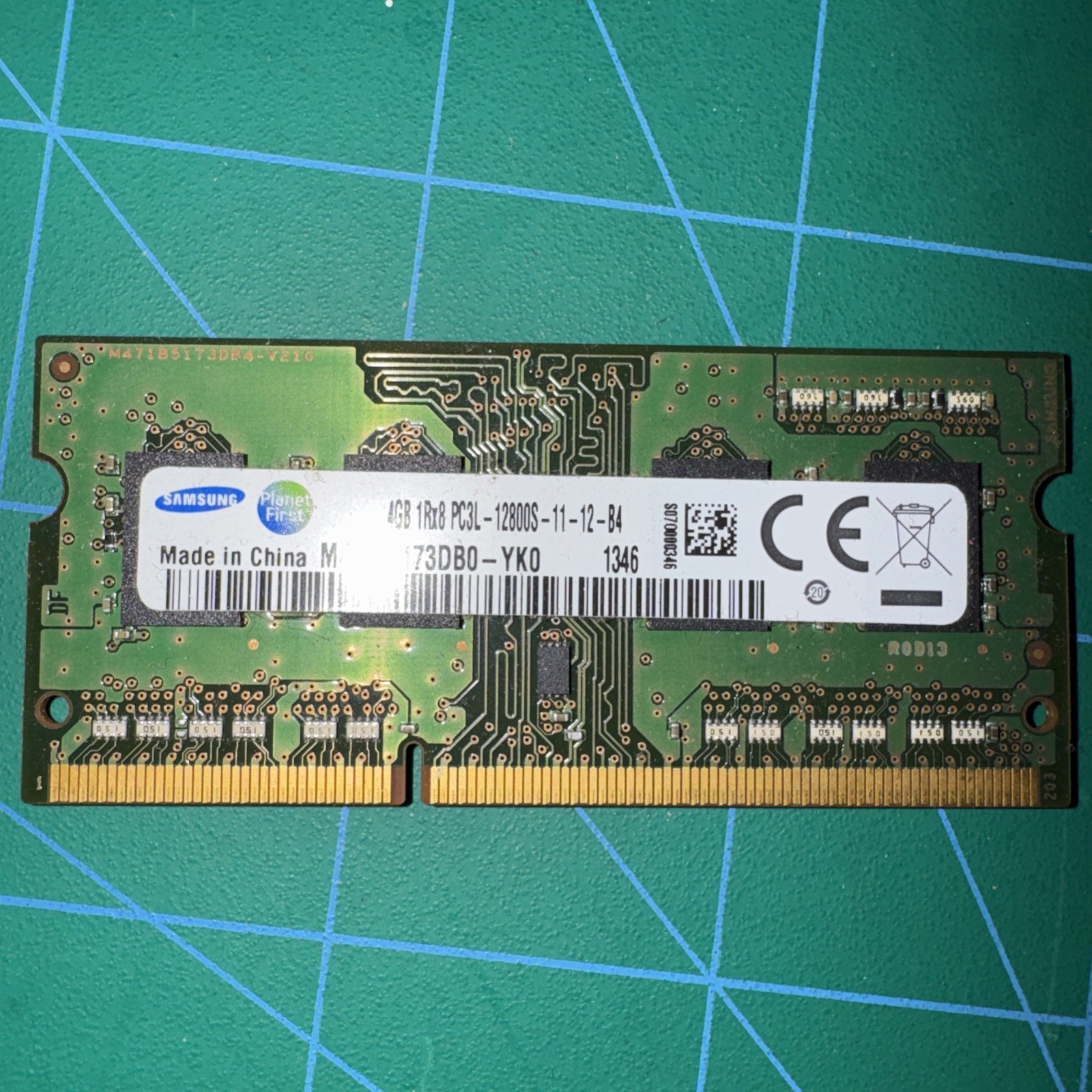 Samsung M471B5173DB0-YK0 (2) 4GB RAM Memory Modules