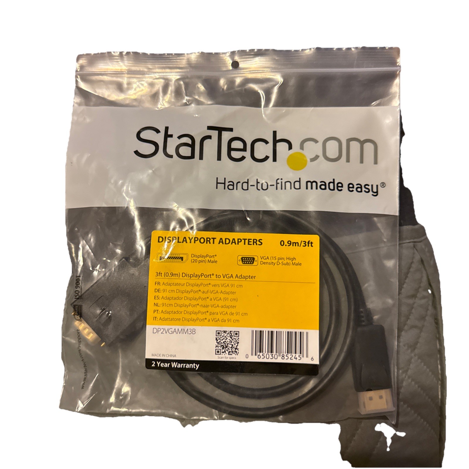 Startech 3ft Active DisplayPort to VGA Adapter Cable - 1080p Video DP2VGAMM3B