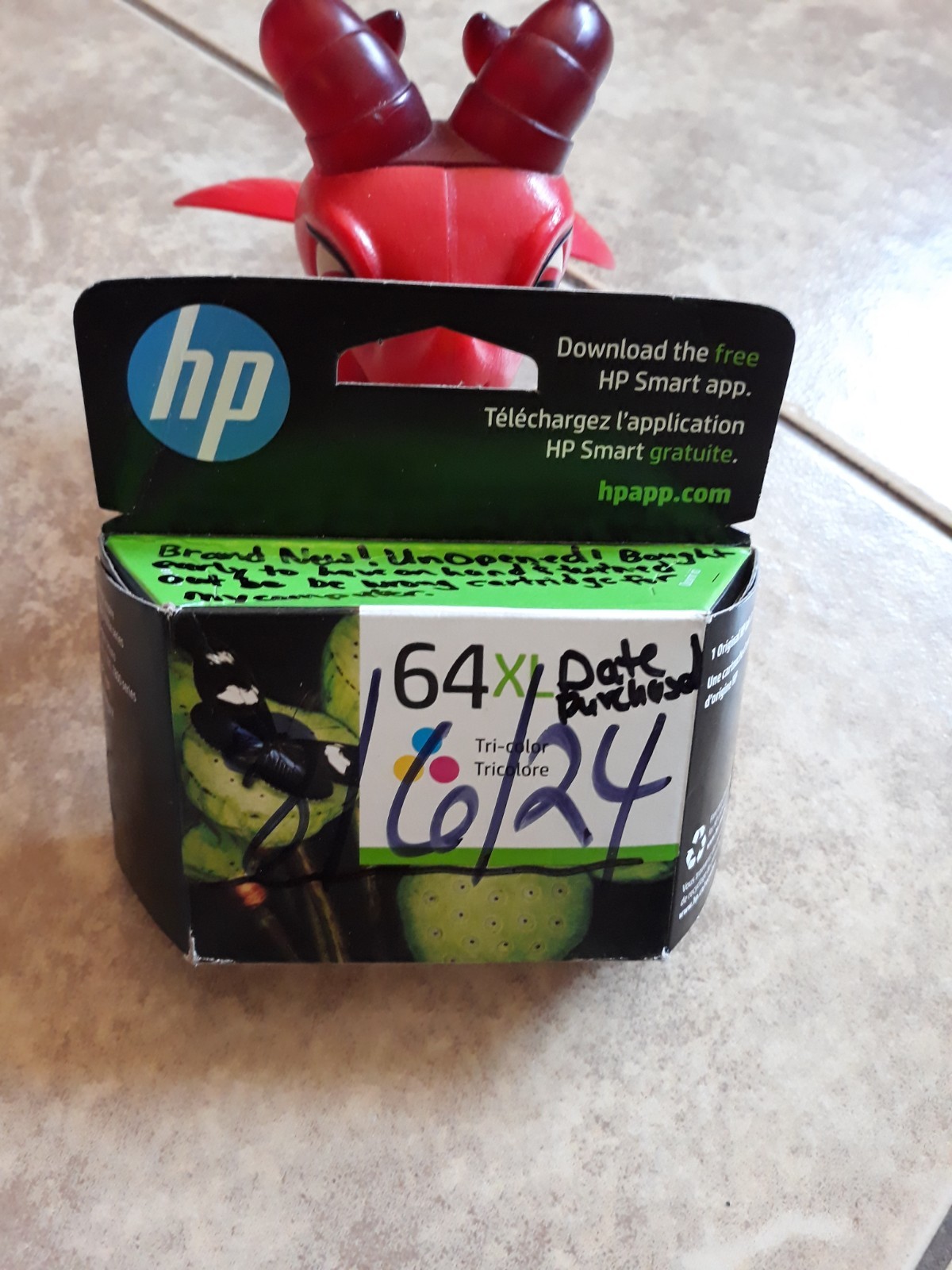 HP 64XL Tri-Color High-Yield Ink Cartridge Genuine - N9J91AN EXP. April 2026-BR-