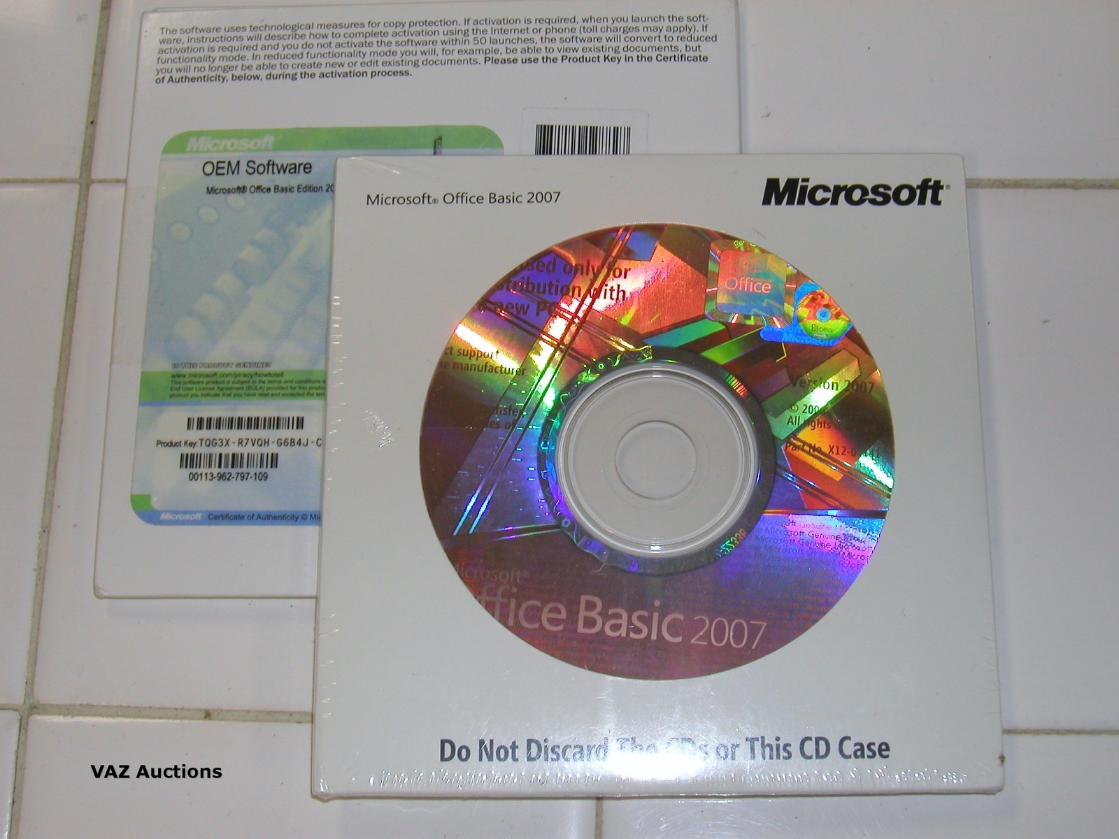Microsoft Office 2007 Basic Edition BE Full English Version MS =BRAND NEW=