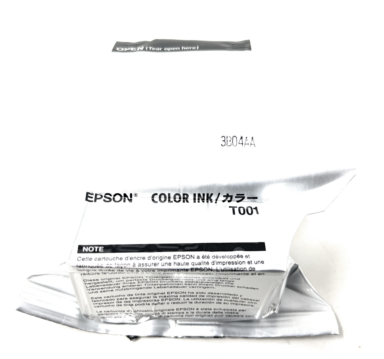 EPSON T001 ORIGINAL COLOR CARTRIDGE FOR PHOTO 1200 STYLUS [NO BOX]