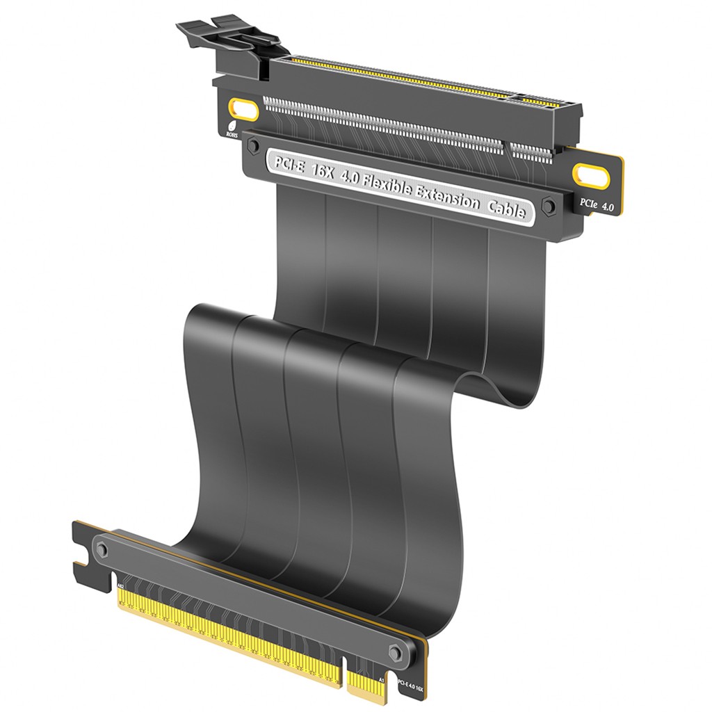 PCIE 4.0 Extension Cable 16x High Speed GPU Riser Cable with PCI Express Port