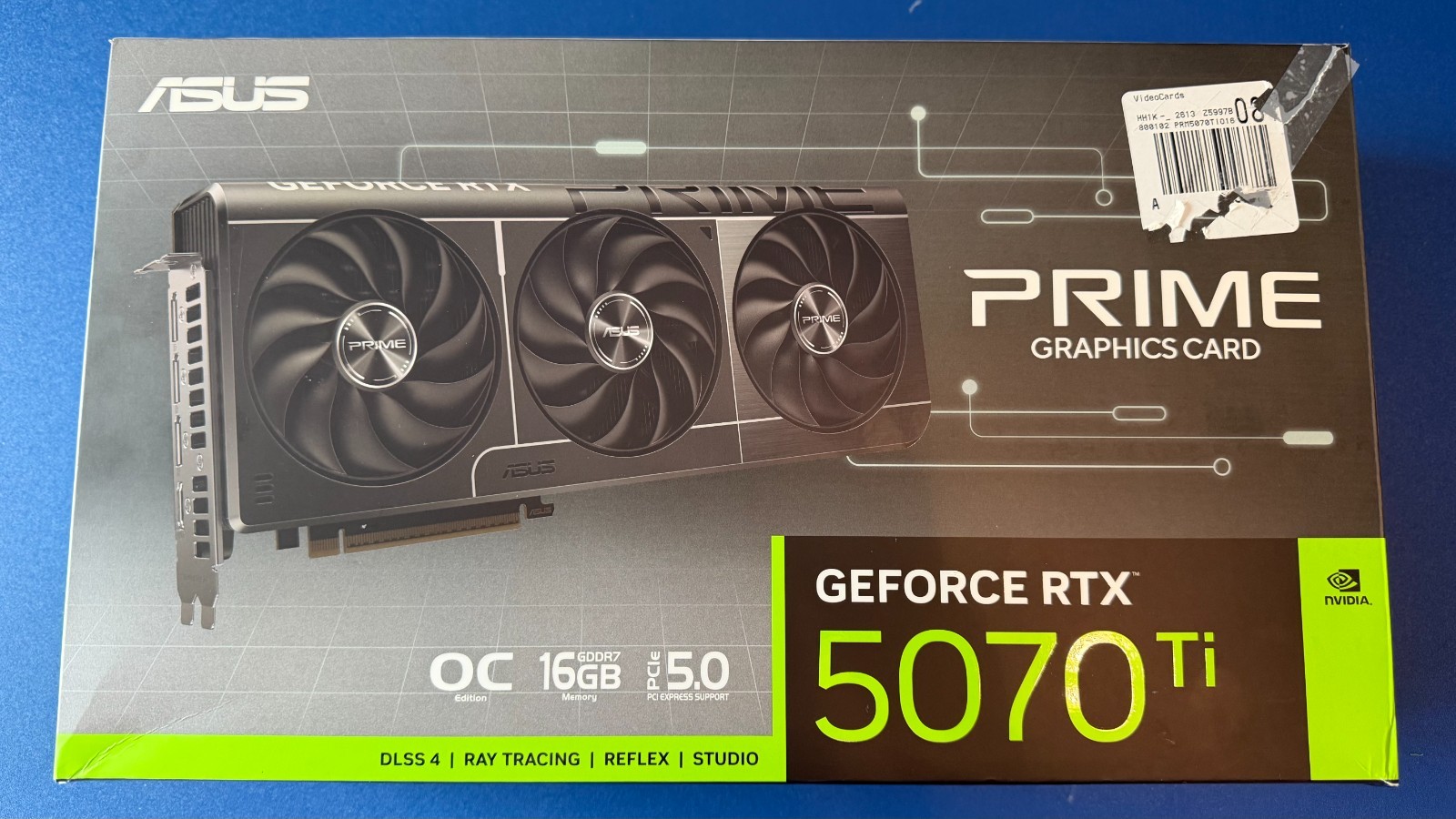 ASUS PRIME GeForce RTX 5070 TI 16GB GDDR7 Graphics Card
