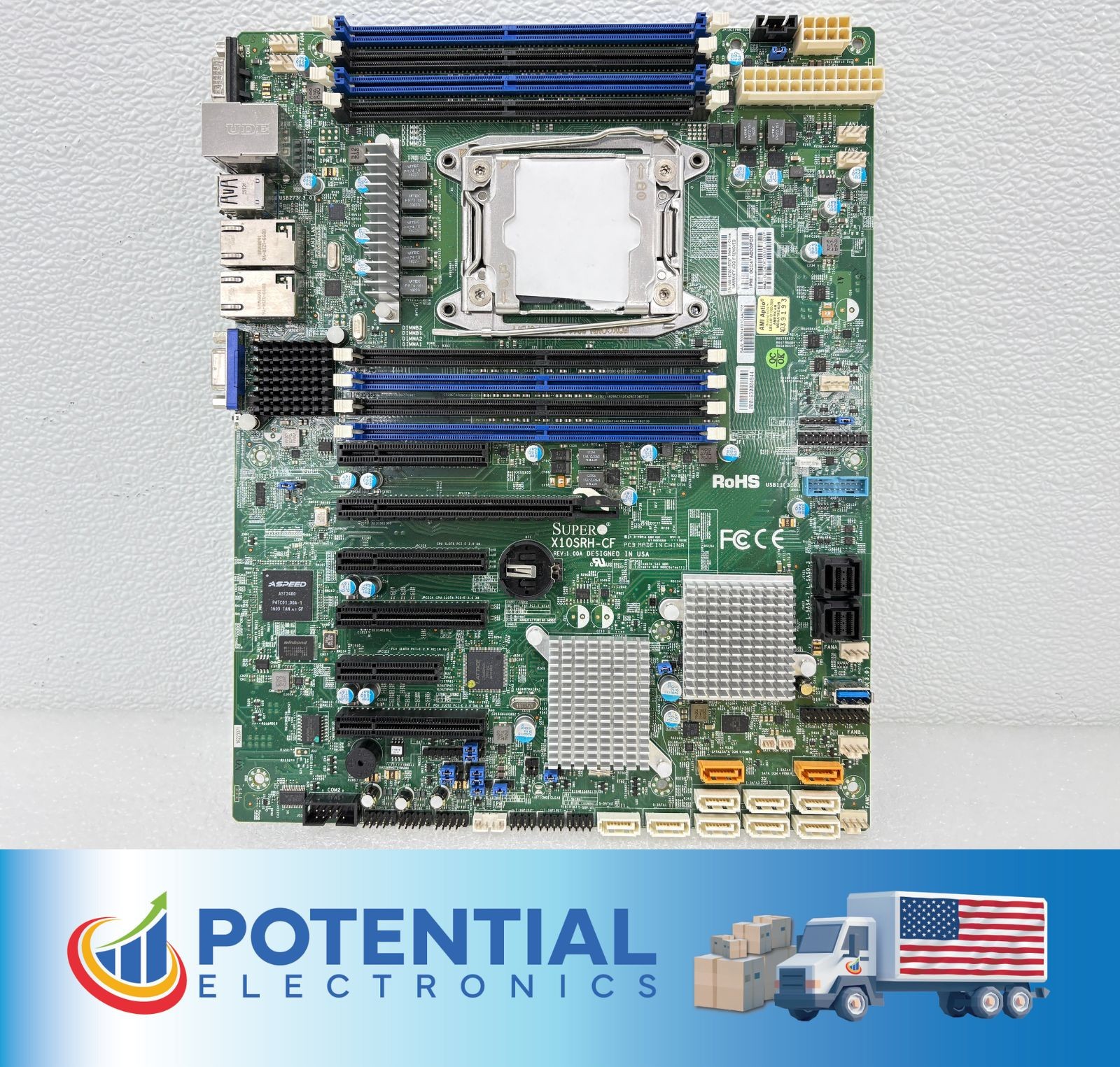 FOR PARTS | Supermicro X10SRH-CF ATX Single Socket R3 (LGA 2011) Motherboard