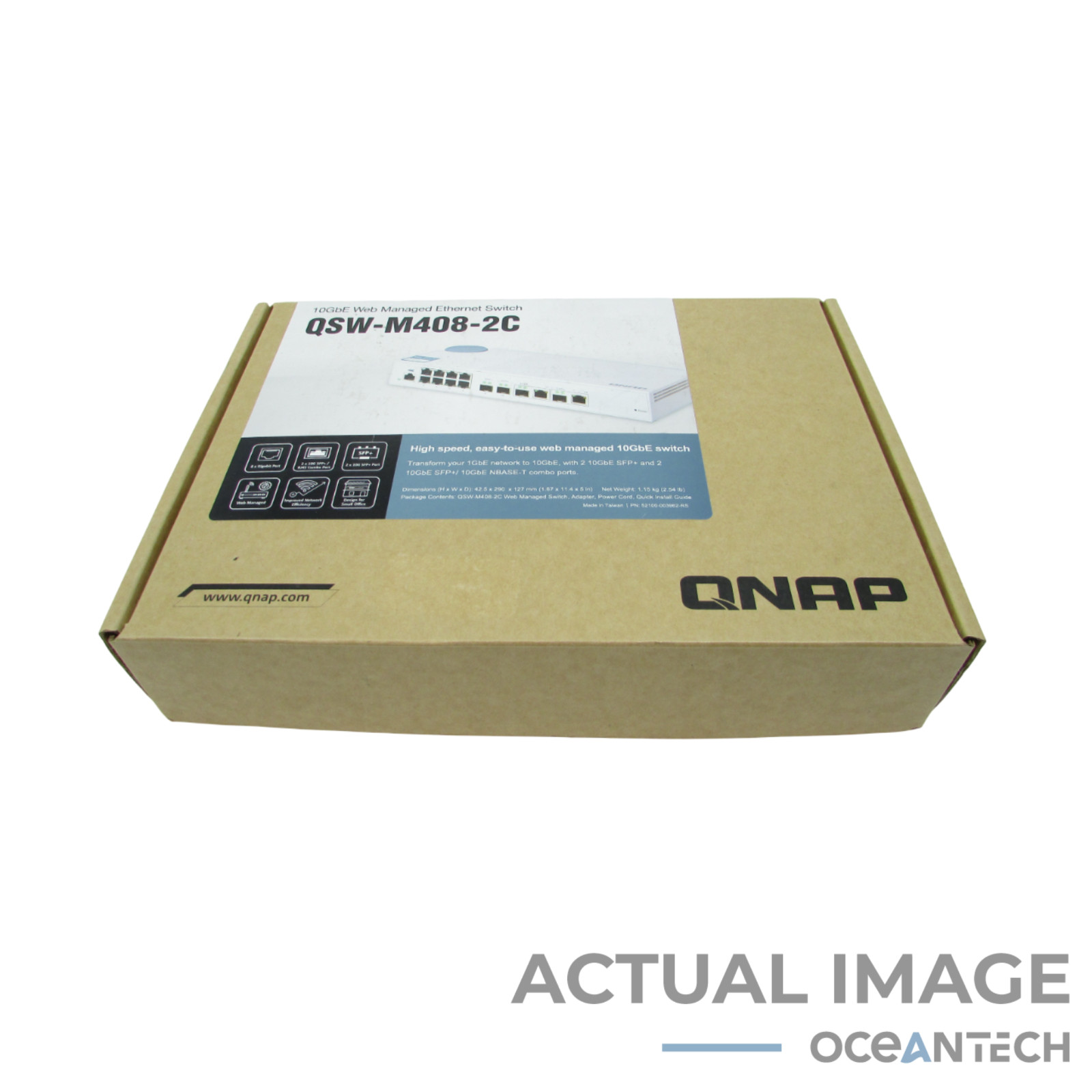 New Open Box Qnap QSW-M408-2C-US Web Managed Entry-level 10GbE Managed Switch
