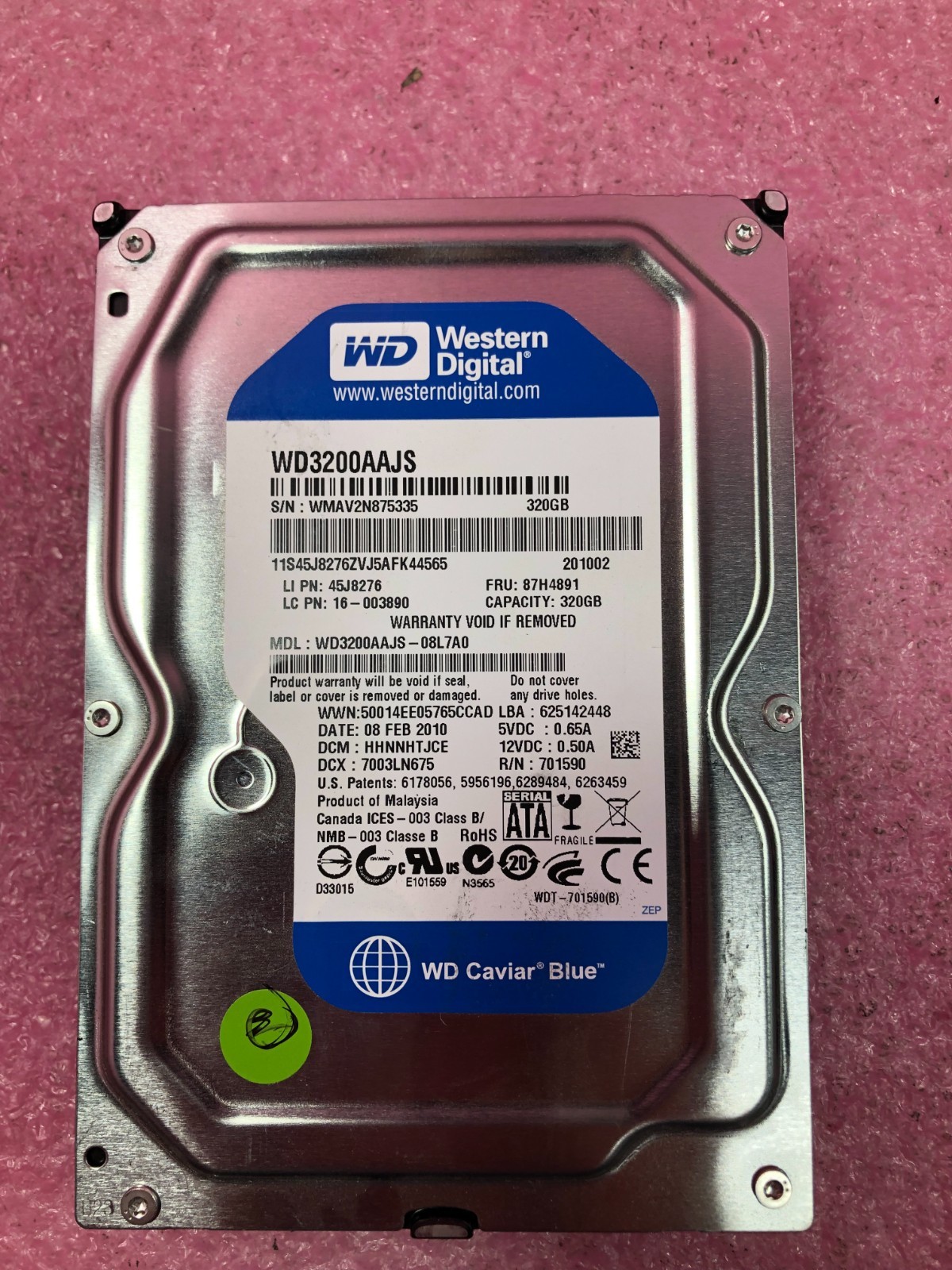 Strong-IT WESTERN DIGITAL WD3200AAJS WD 320GB 7.2K SATA 3.5" 3G HDD