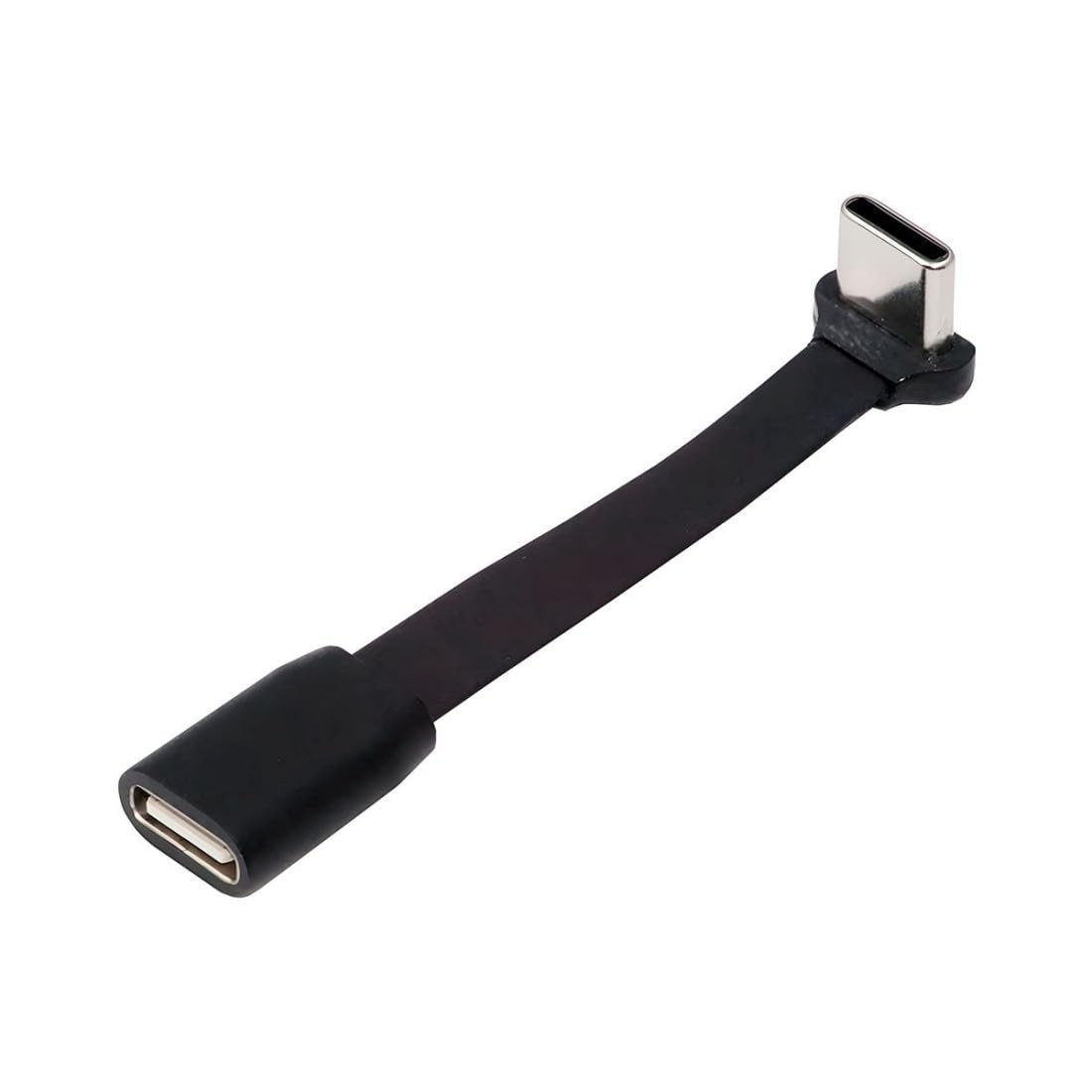 chenyang 2.6 Inch USB C Short Flat Cable,USB 2.0 Type C inches, Black