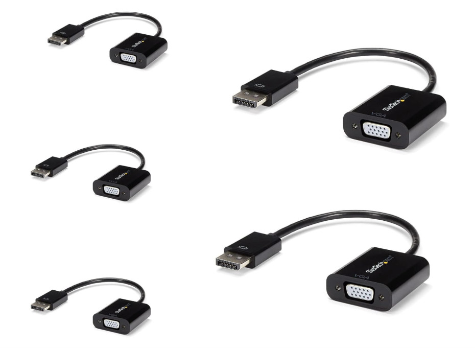 StarTech 5-Pack DisplayPort 1.2 to VGA Active Adapter, DP to VGA Converter
