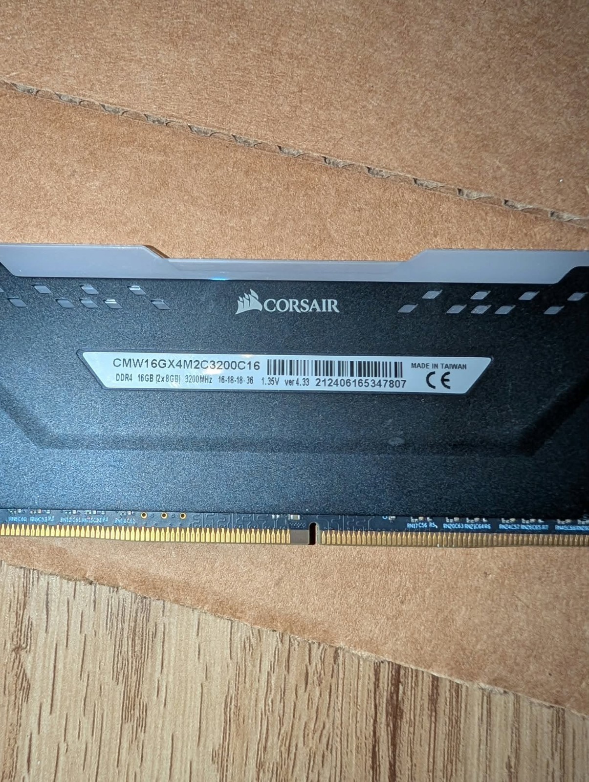 Corsair Vengeance RGB Pro 8gb 3200MHz