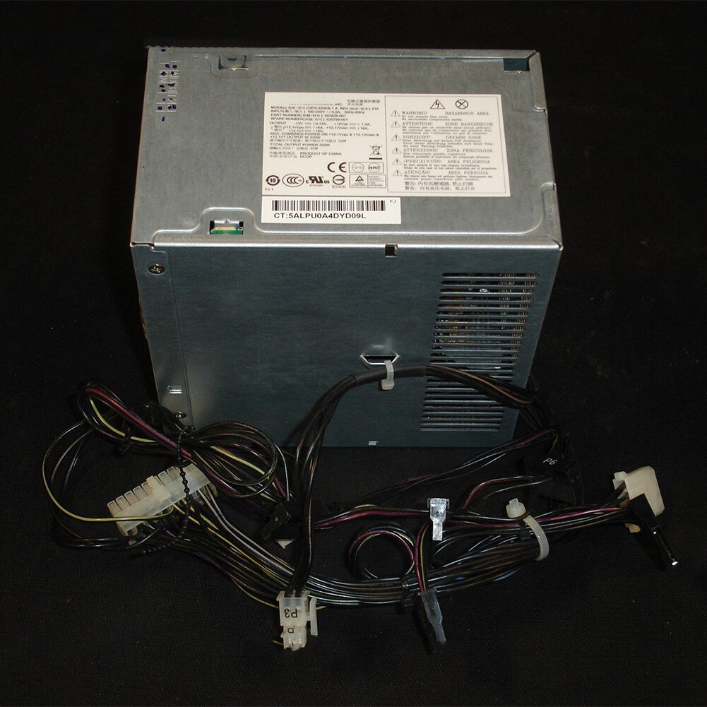 For HP Z200 Workstation Power Supply 320W DPS-320KB 502629-001 535799-001