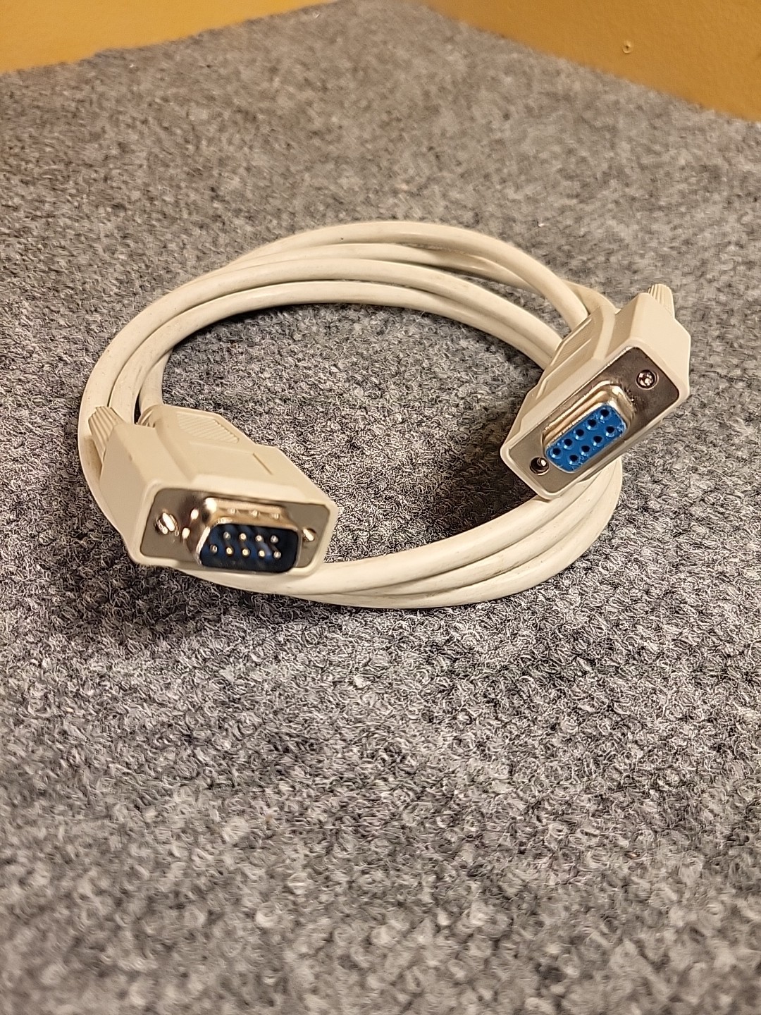 5FT 1.5M 9 Pin Extension Cable Serial Direct Male to Female RS232 DB9 (M-F)