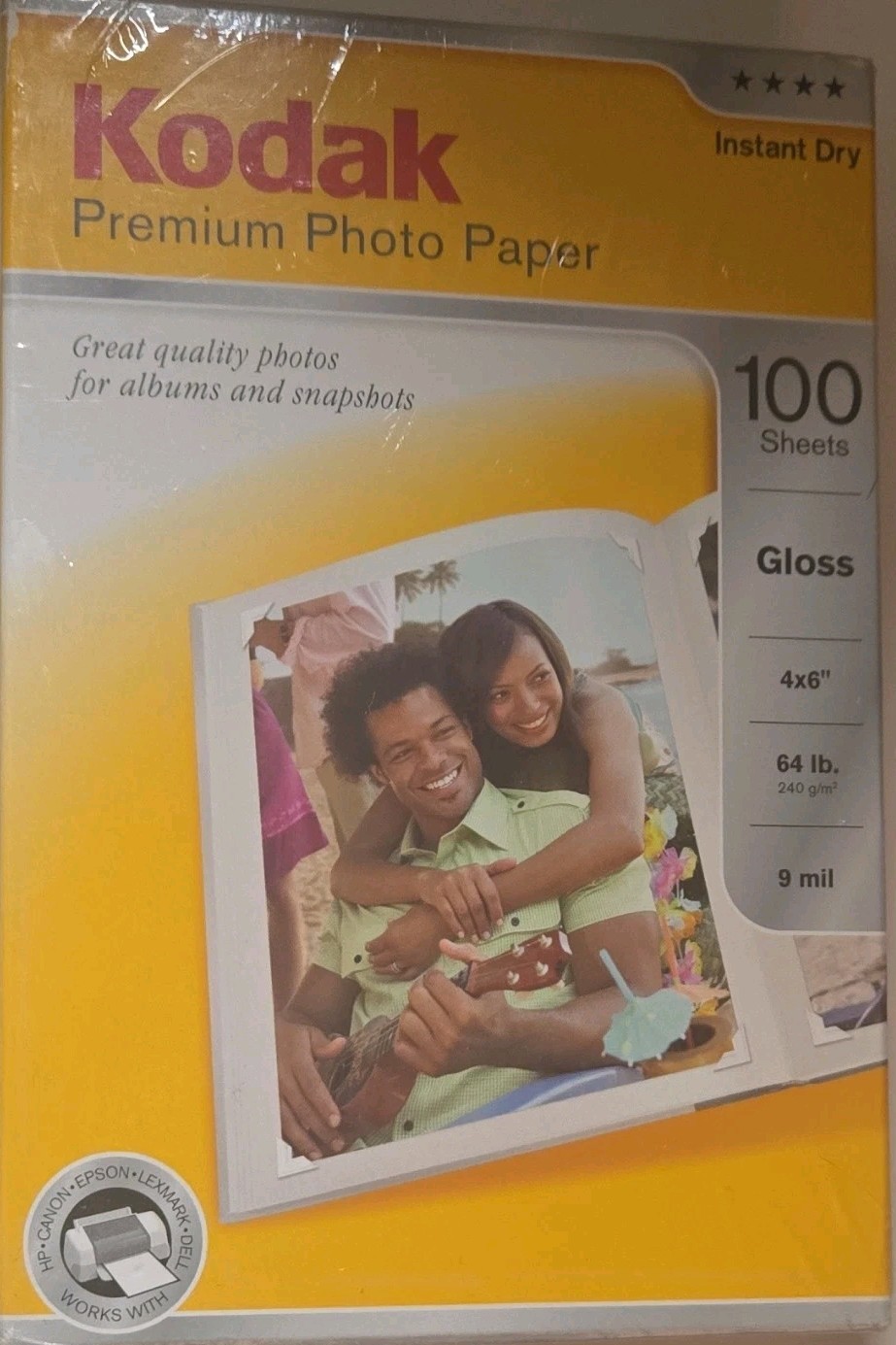 Kodak Photo Printer Paper 4x6 Inch 100 Sheets print pictures snapshots album