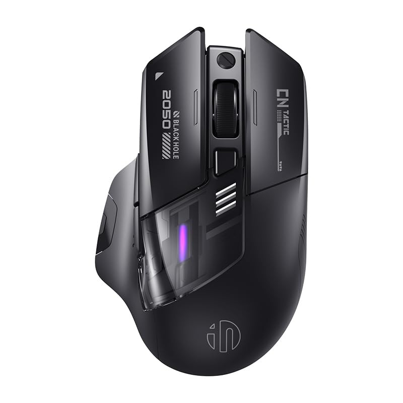 A9 Explorer Wireless Mouse 2.4G Bluetooth 5.0 RGB 2400 DPI TypeC Charging