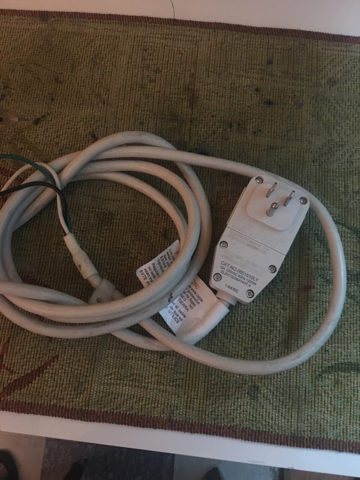 LCDI  10A 120VAC 60Hz 1200W Power Supply Cable