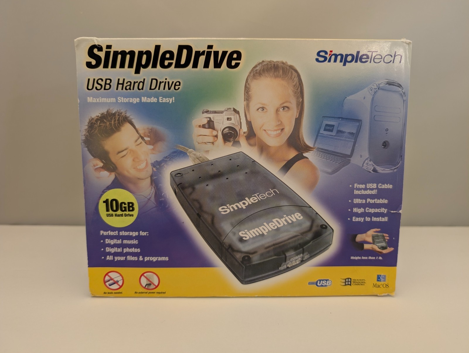 SIMPLETECH SimpleDrive | External USB Hard Drive \ 10GB DrivePak | CIRC-USBHD/10