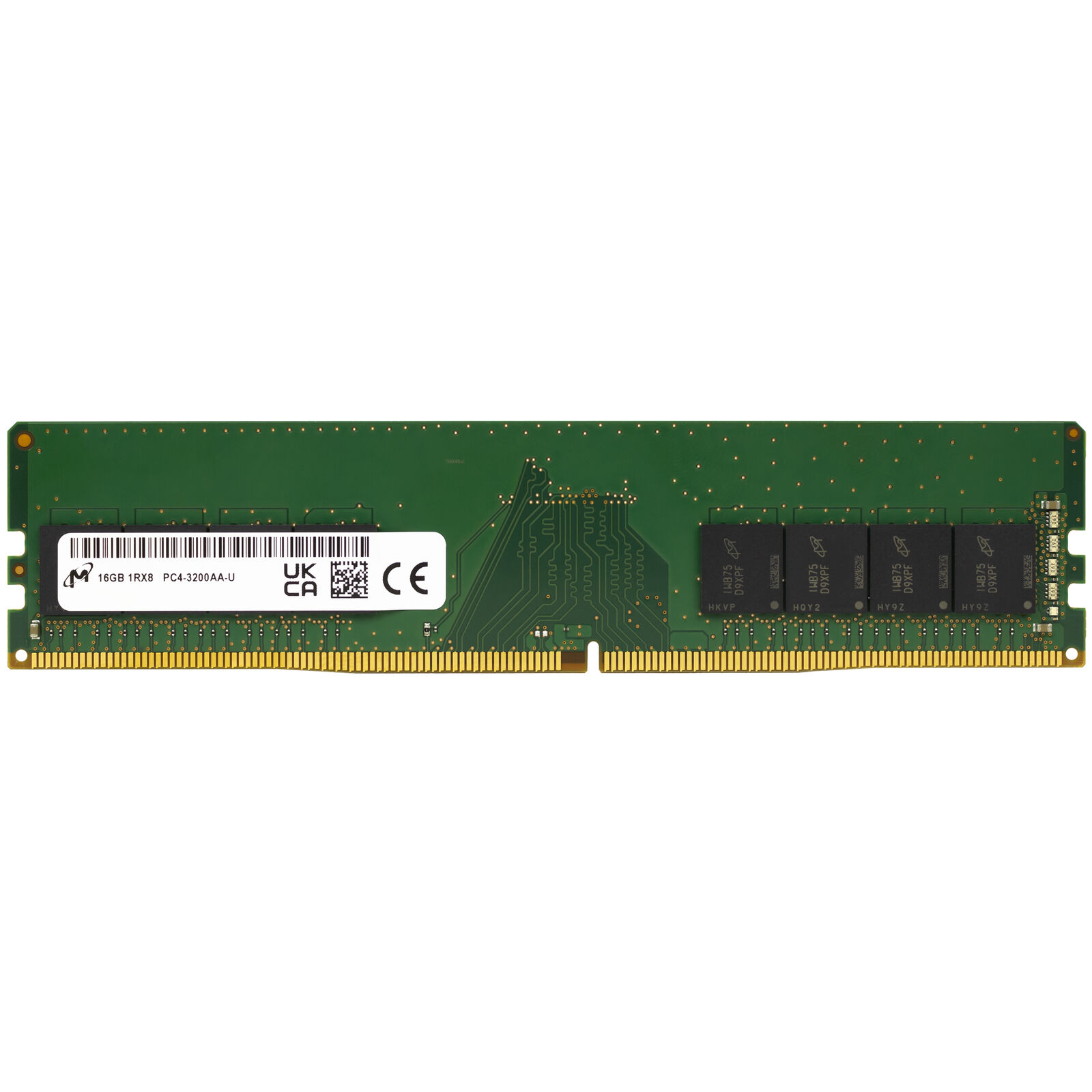 Micron 16GB DDR4 3200 MHz PC4-25600 DIMM 288-Pin 1Rx8 Desktop Memory RAM 1x 16G
