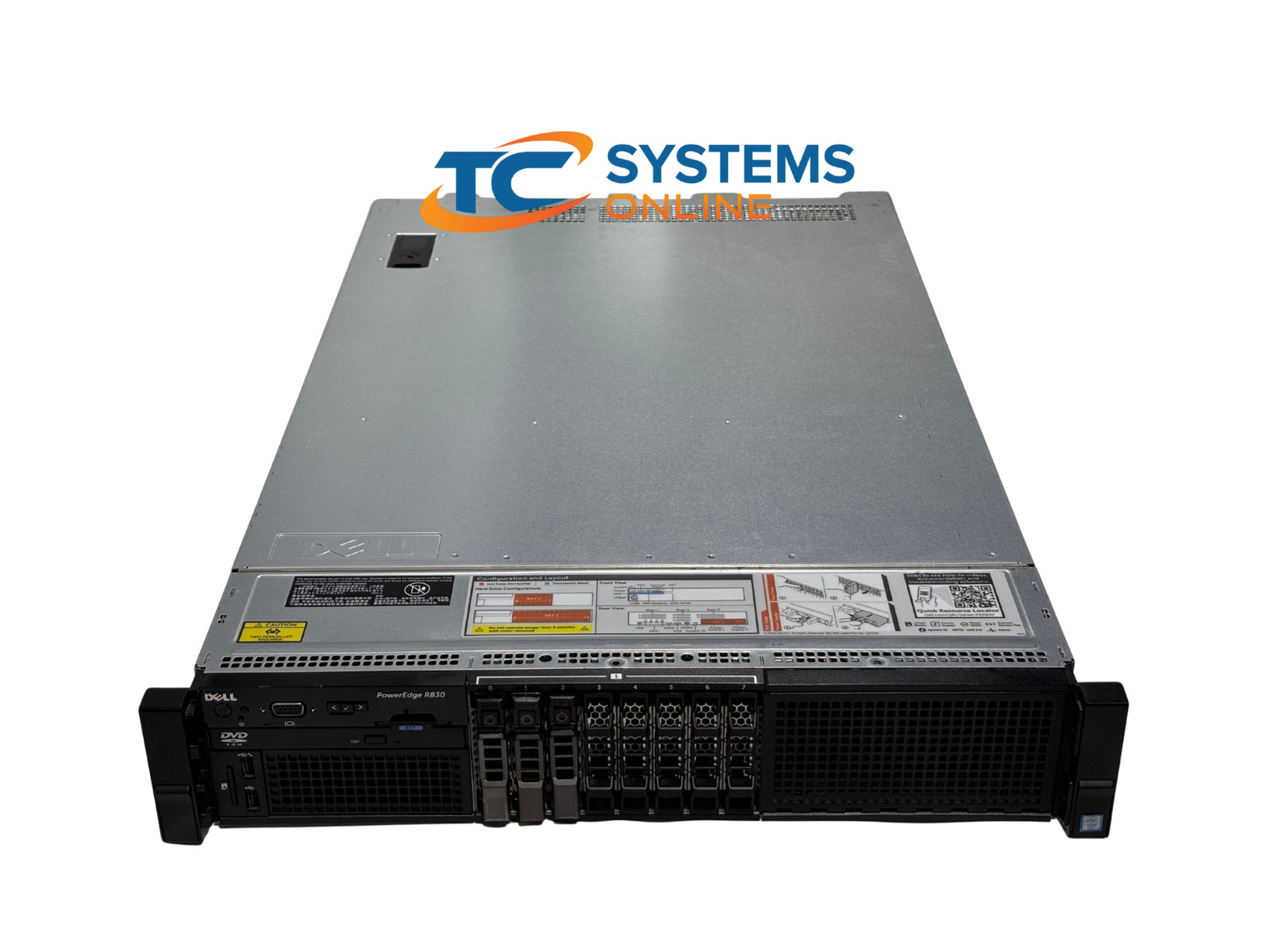 Poweredge R830 8SFF 4x E5-4610v4 1.8GHZ =40C/80T 128GB 3x 1.92TB 12G SSD H730P