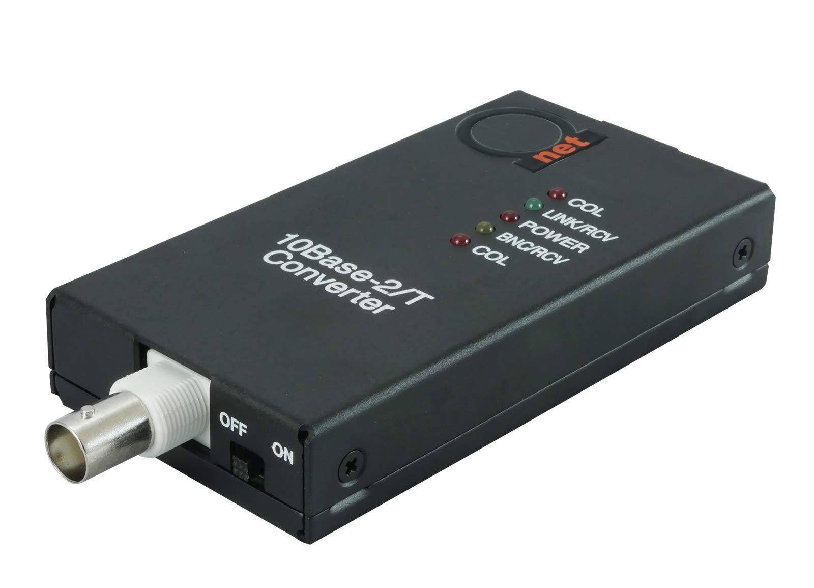 10BaseT RJ45 to 10Base2 Thinnet Coax Media Converter | Ethernet Adapter 10Base-T
