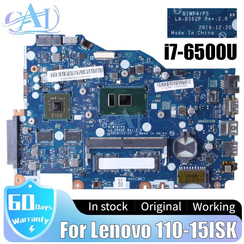 LA-D562P Mainboard For LENOVO 110-15ISK Laptop Motherboard I7-6500U 5B20M4106211