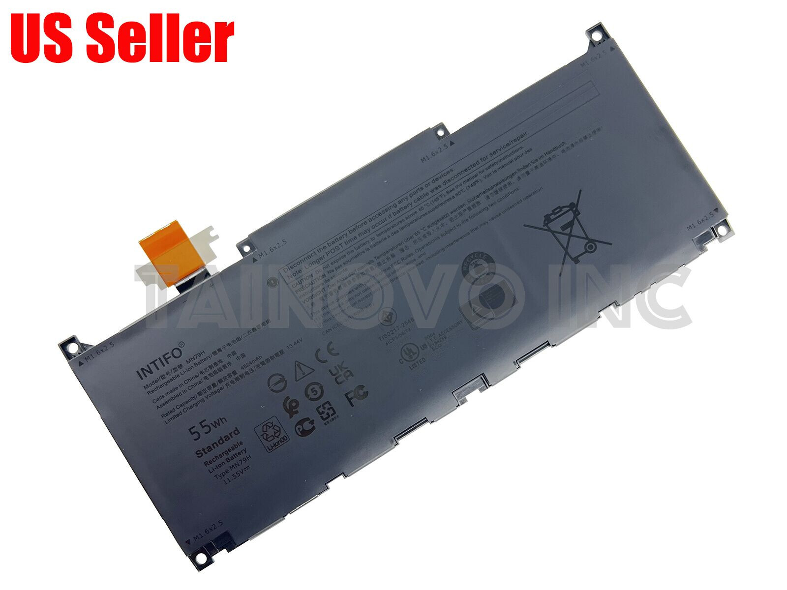 New MN79H Battery Fits for Dell XPS 13 Plus 9320 XPS9320-7523BLK-PUS J7H5M NXRKW