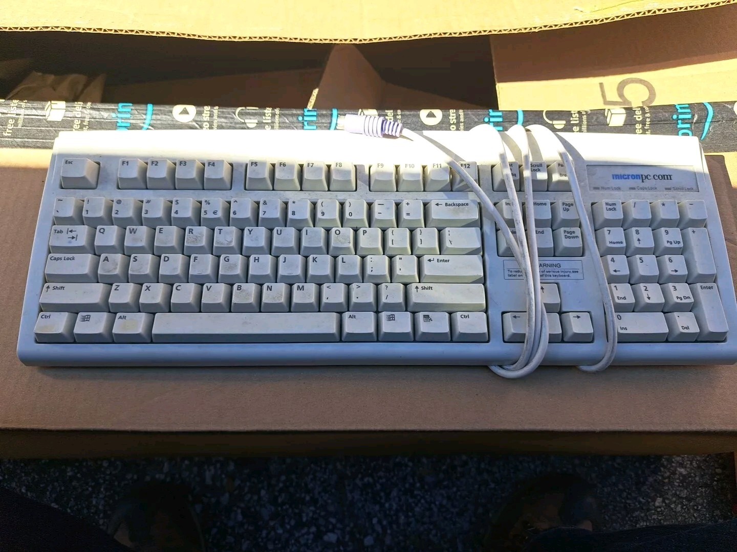 MicronPC  KBR001093-00 Mdl 5121 PS/2 Keyboard 