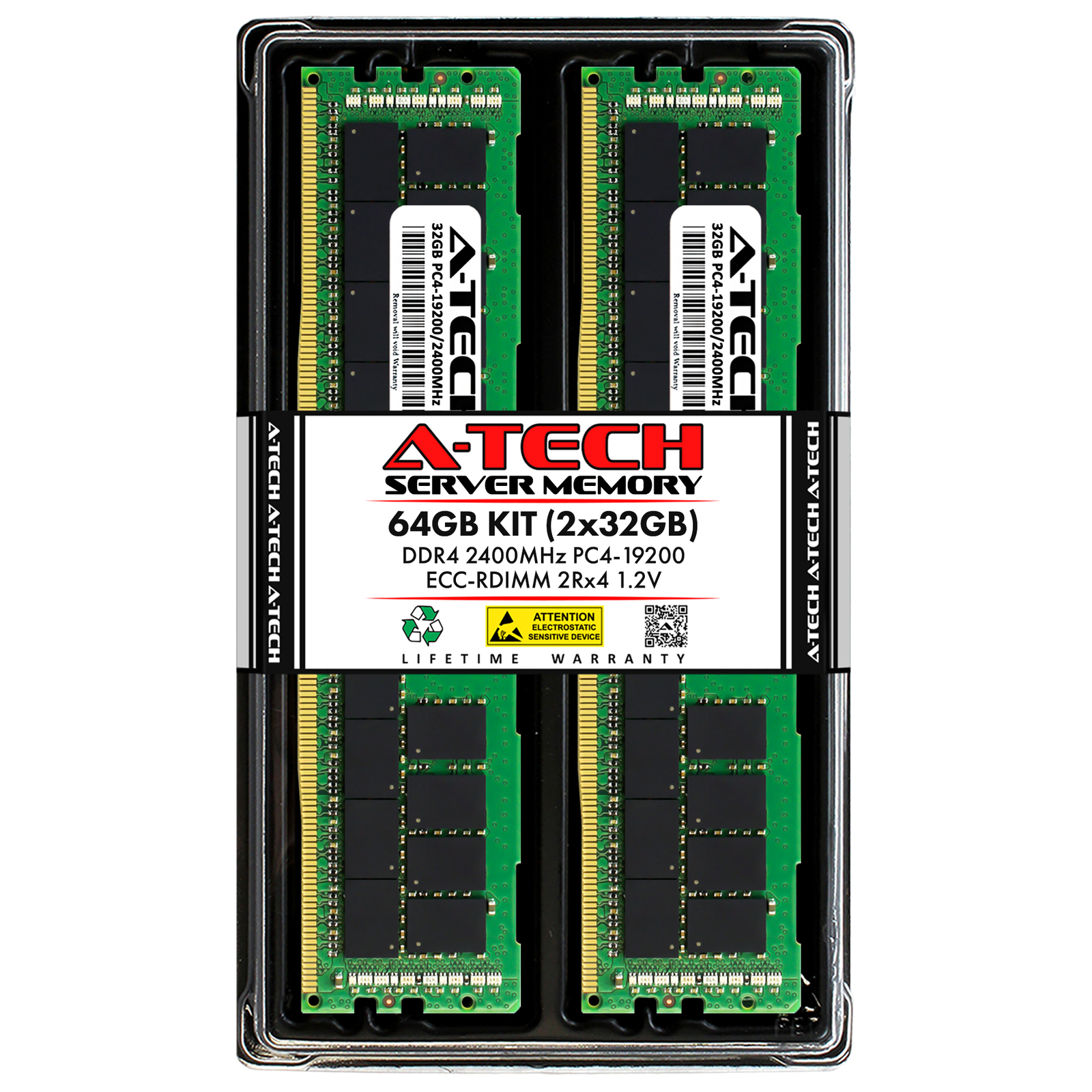 64GB 2x 32GB PC4-2400 RDIMM Supermicro X10DRC-T4+ X10DRT-PIBQ X10QRH+ Memory RAM