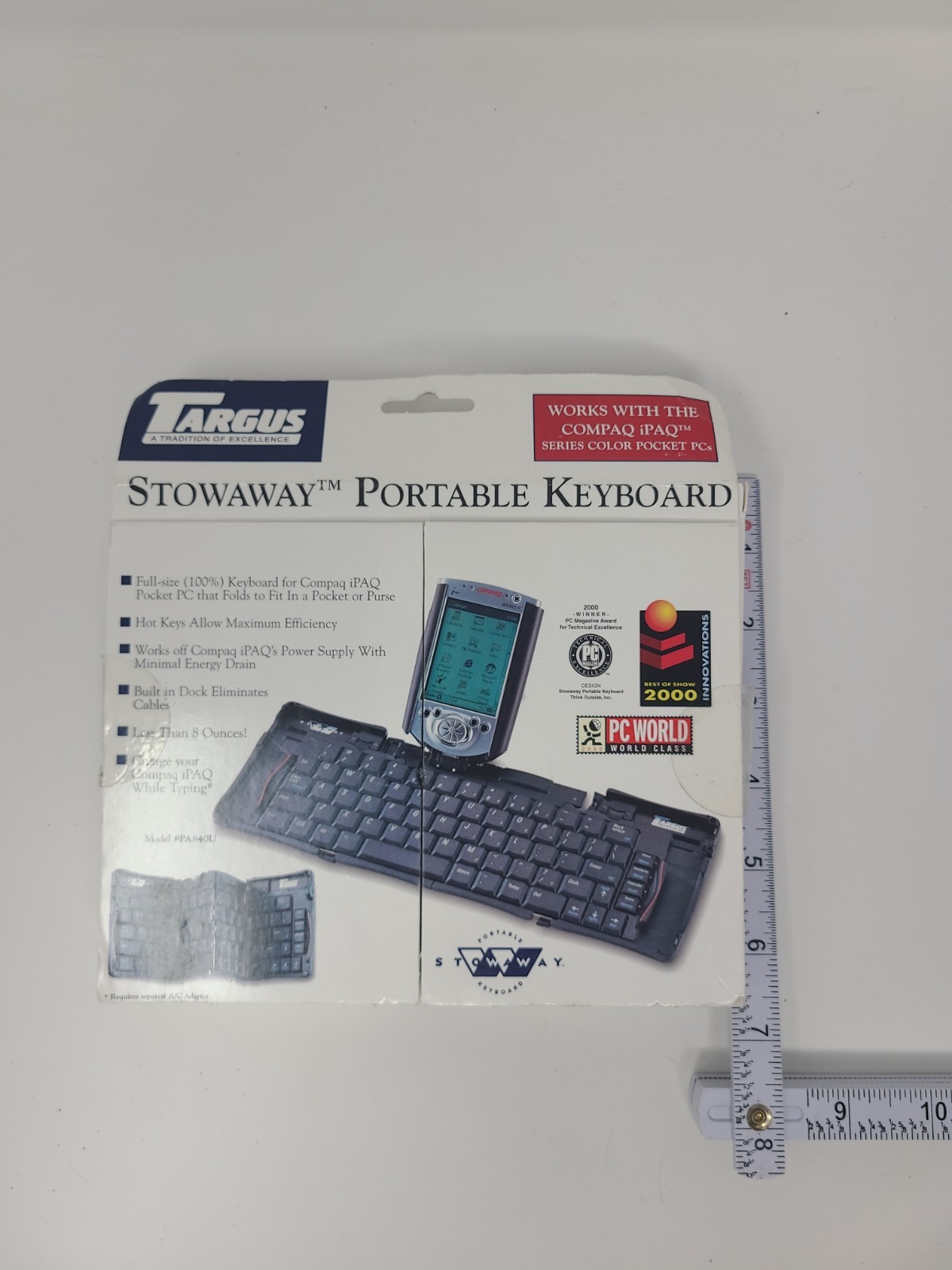 Targus Stowaway Full Size Portable Foldable Keyboard Model #PA840U Compaq IPAQ