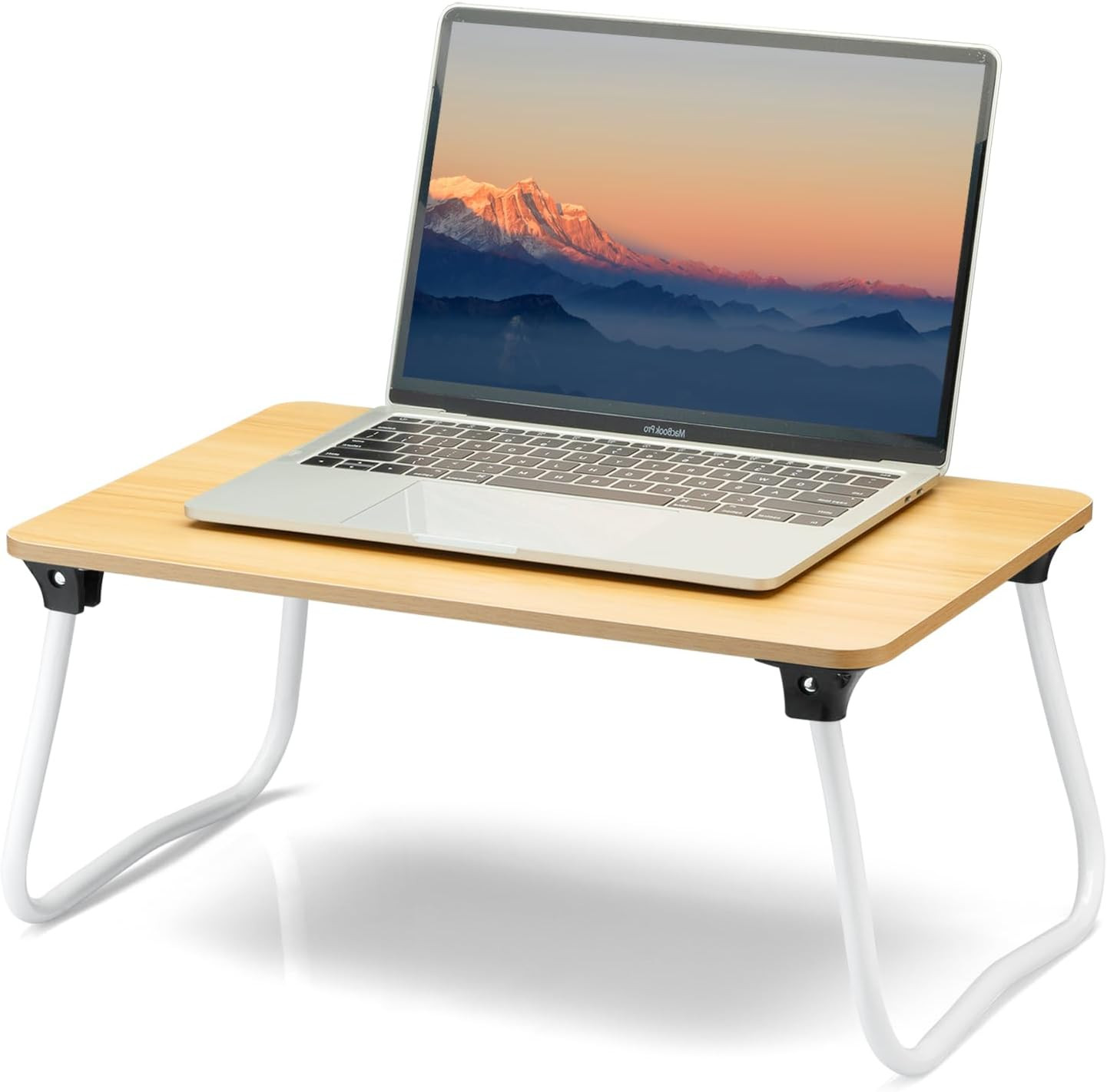 Foldable Laptop Bed Desk Portable Lap Desk Breakfast Drawing Table Wood