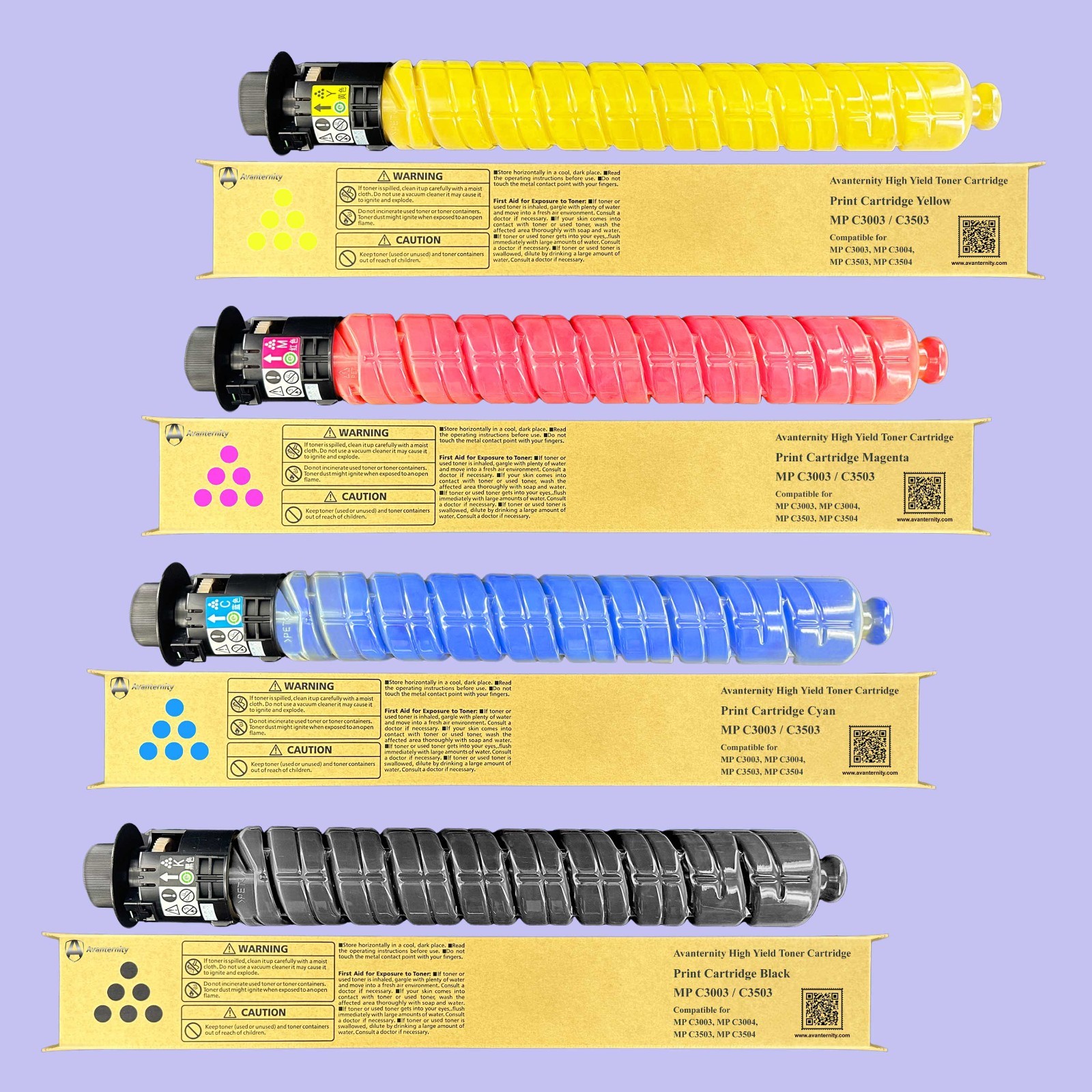 Compatible Ricoh MP C3003 MP C3004 MP C3503 MP C3504 Print Cartridge / Toner