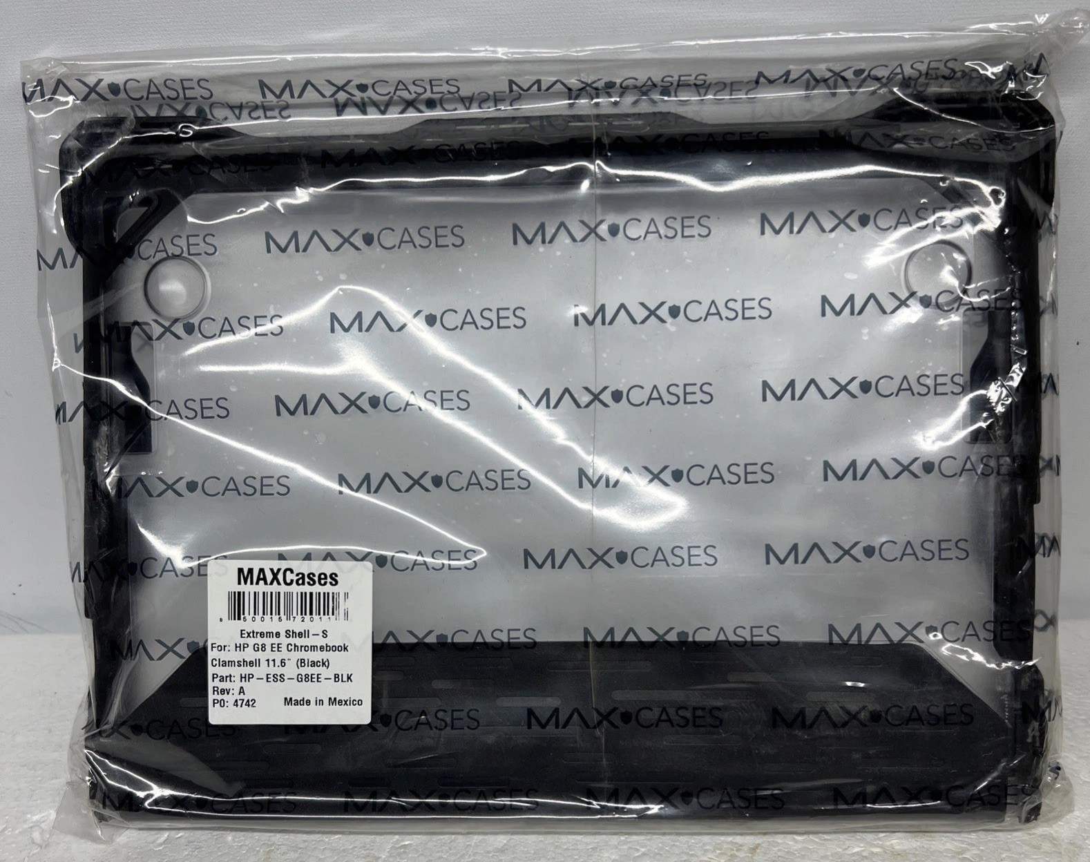 Max Case Extreme Shell-S for HP G8 EE Chromebook Computer Clamshell 11.6 Black
