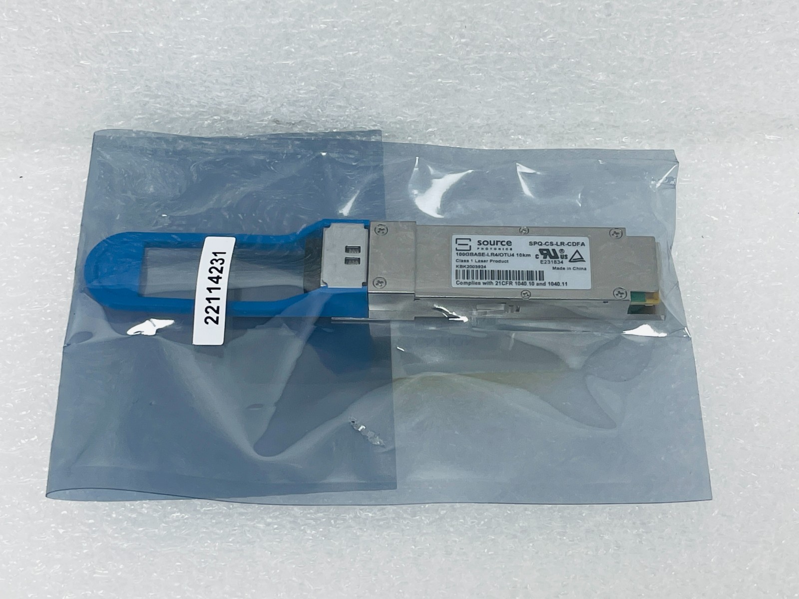 SP Source Photonics SPQ-CS-LR-CDFA 100GBASE-LR4/OTU4 10km Transceiver Module