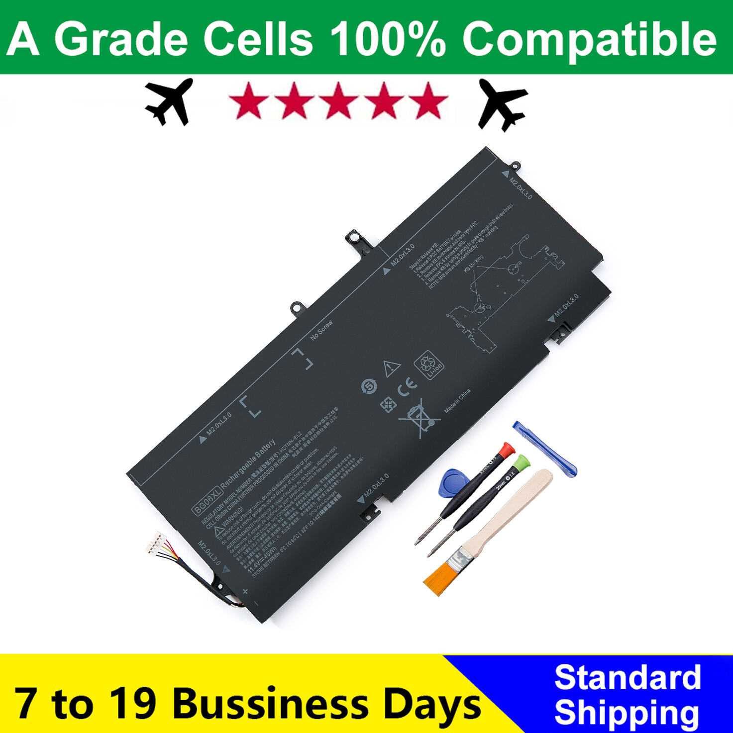 BG06XL 45Wh Laptop Battery For HP EliteBook 1040 G3 Series HSTNN-IB6Z 804175-181