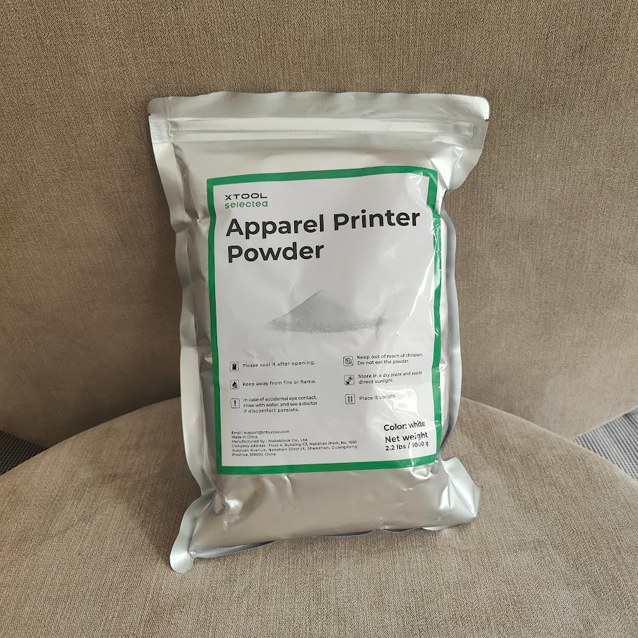 xTool Selected Apparel Printer Powder (1 kg) per Stampante P5020893