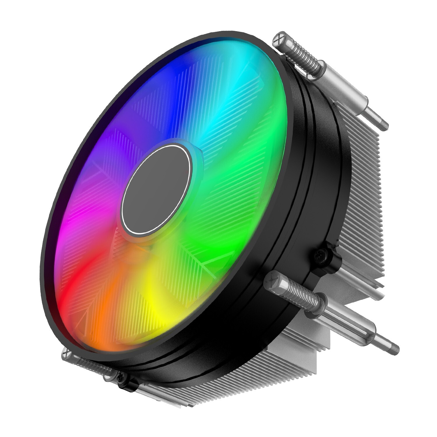 RGB CPU Cooler Fans Heat Sinks For Intel LGA 1200/1156/1155/1151/1150/1366 90mm