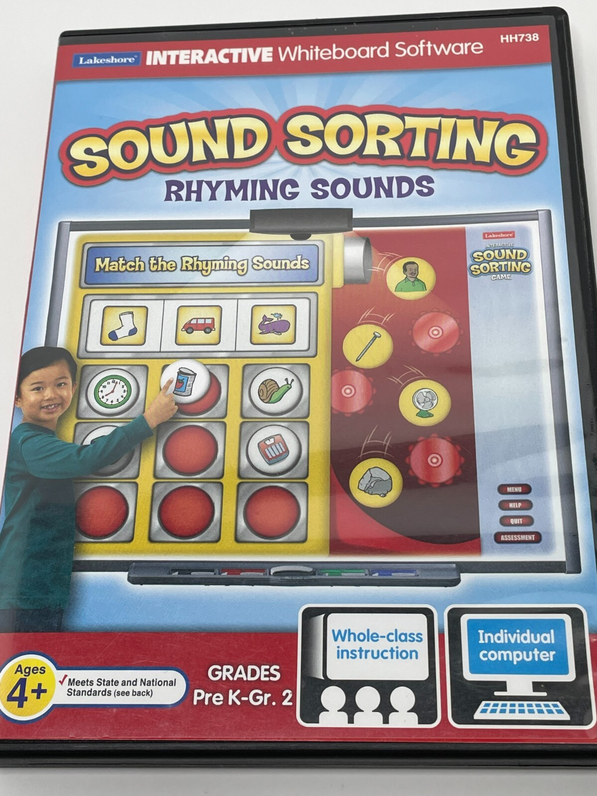 Sound Sorting Rhyming Sounds Lakeshore Interactive Whiteboard Software Pre K - 2