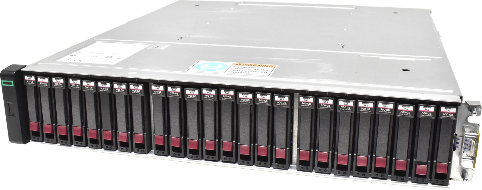 HP MSA 2050 SFF Enclosure 2x 6G x2 Controller 876146-001 24x SFF 2.5 noHDD