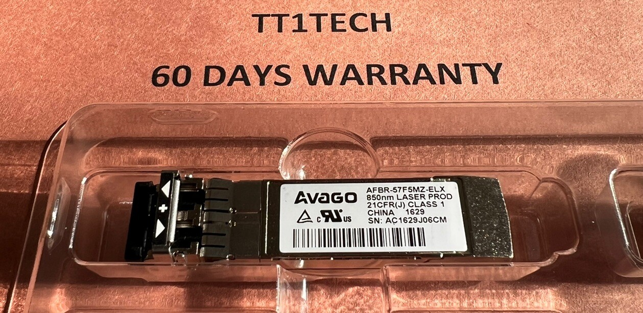 AVAGO AFBR-57F5MZ-ELX 16GbE SFP+ SR 850nm Optics Transceiver For Emulex HBA
