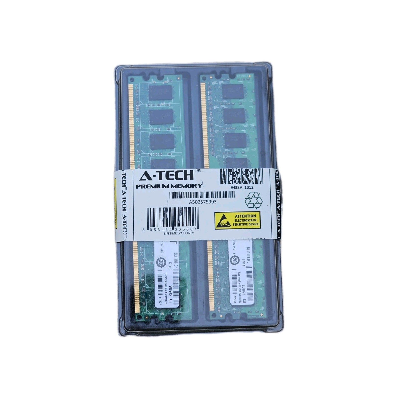 A-Tech Premium Memory 2GB Total 1GB Sticks Desktop RAM A502501741 NIB NOS