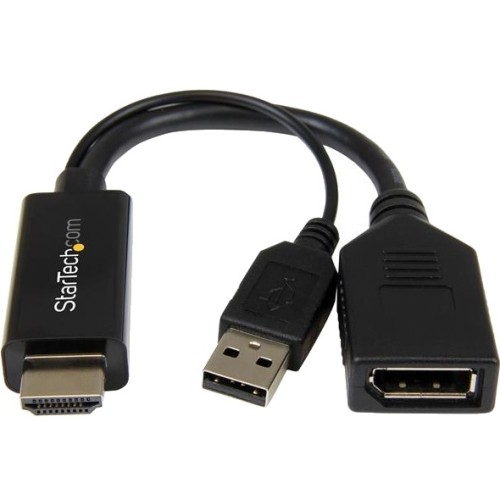 Startech IT HD2DP HDMI to DisplayPort Adapter 4K USB Power
