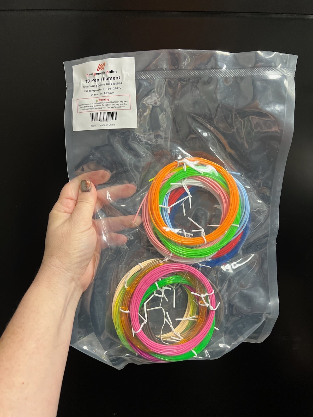 New Genesis Online 3D Pen Filament 18 Colors 10 Each Color 180 Total