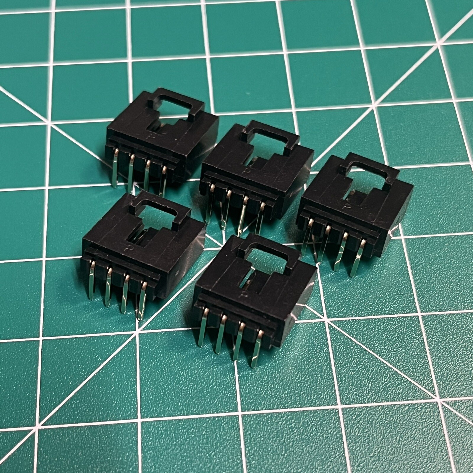 (5 Pcs) 4 Pin CD-Audio Connector Header Right Angle For Vintage Sound Cards