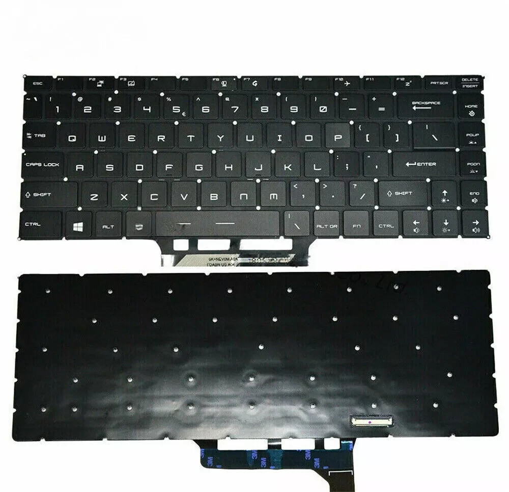 for MSI GS65 GS65 Stealth GS65VR MS-16Q2 Keyboard Backlit US Laptop Replacement