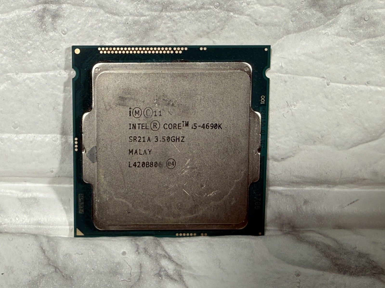 Intel Core i5-4690K 3.50GHz Quad Core SR21A 4 Thread LGA L420B806 CPU