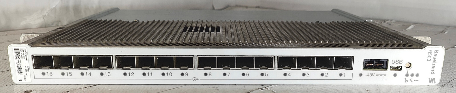 Ericsson Baseband R503 KDU 137 949/1 R1J 16 Port Baseband Unit